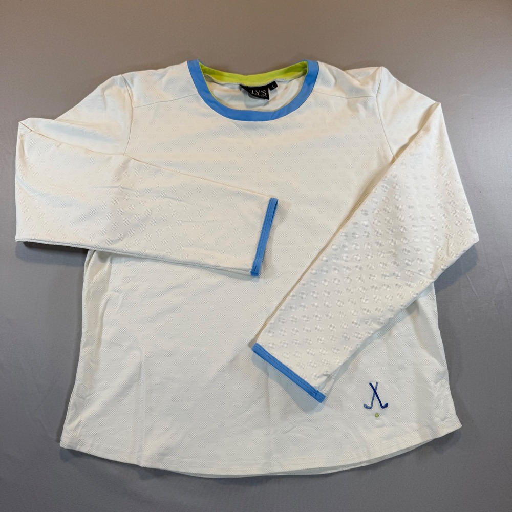 Lilys of Beverly Hills Womens Vintage Golf Shirt Preppy Country Club Tennis